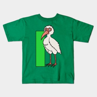 Letter I with Ibis Kids T-Shirt